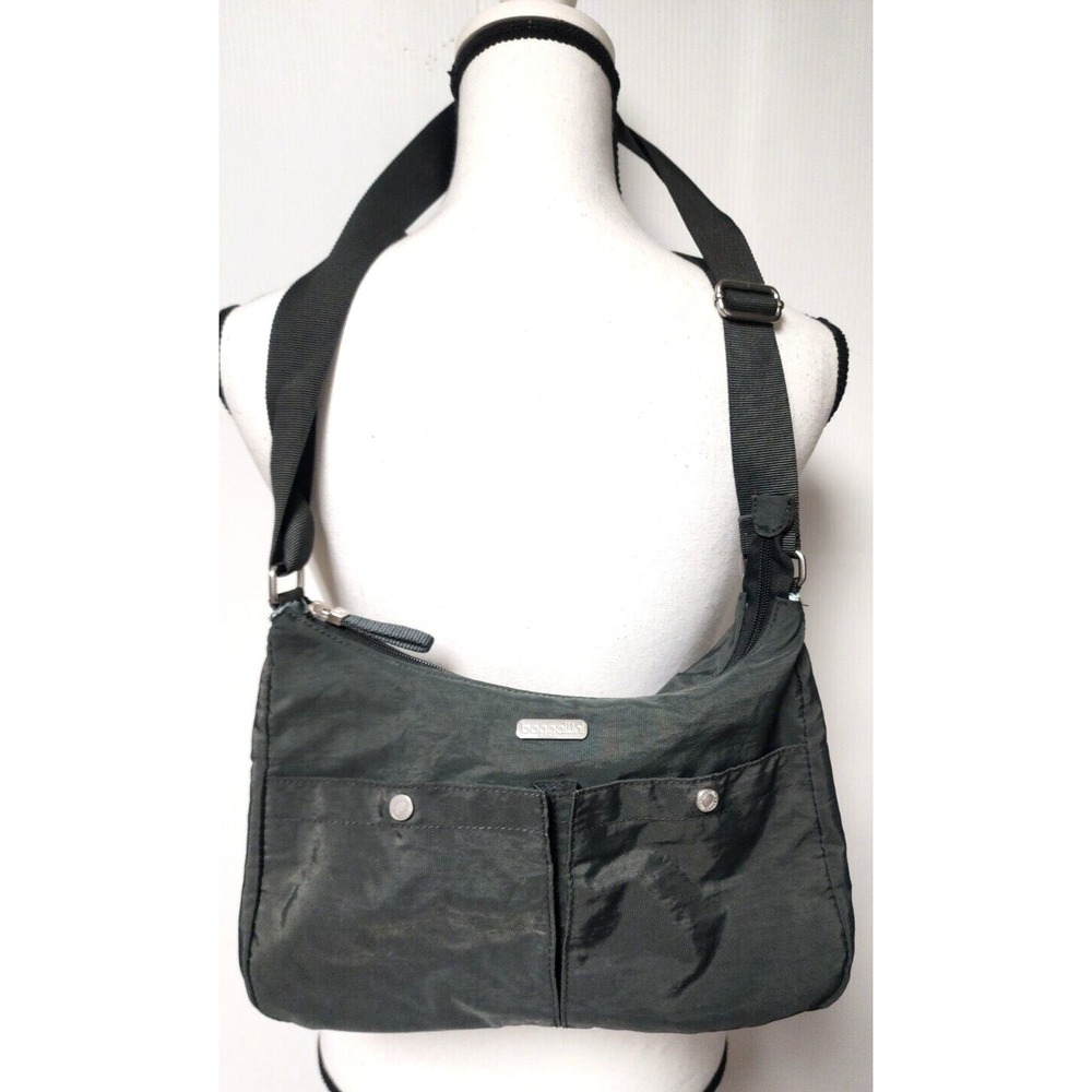 baggallini Women's Nylon  Bag Purse Adjustable straps - Dark Gray‎